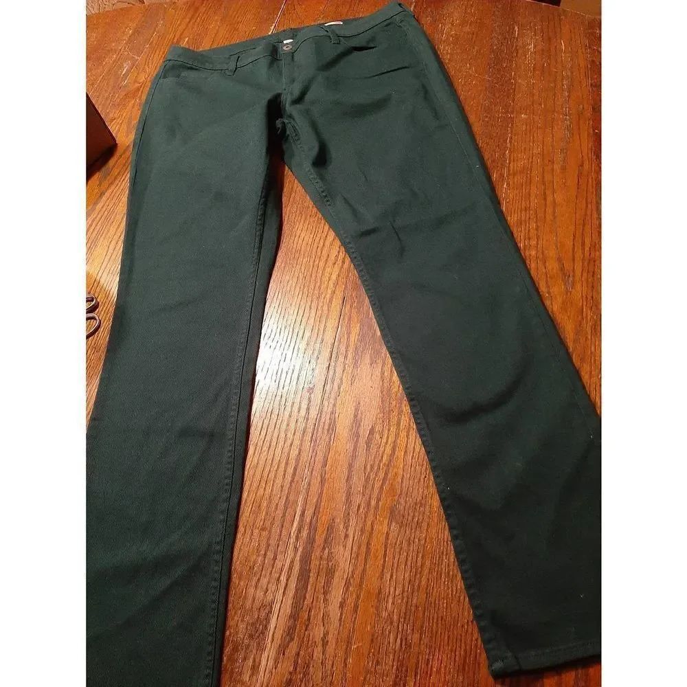 Size 17 Arizona Jean Company Super Skinny Dark Green Mid Rise Denim JeanโPants